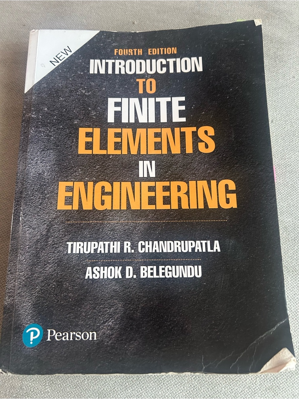 Pearson Introduction to Finite Elements in Engineering - Black & Orange